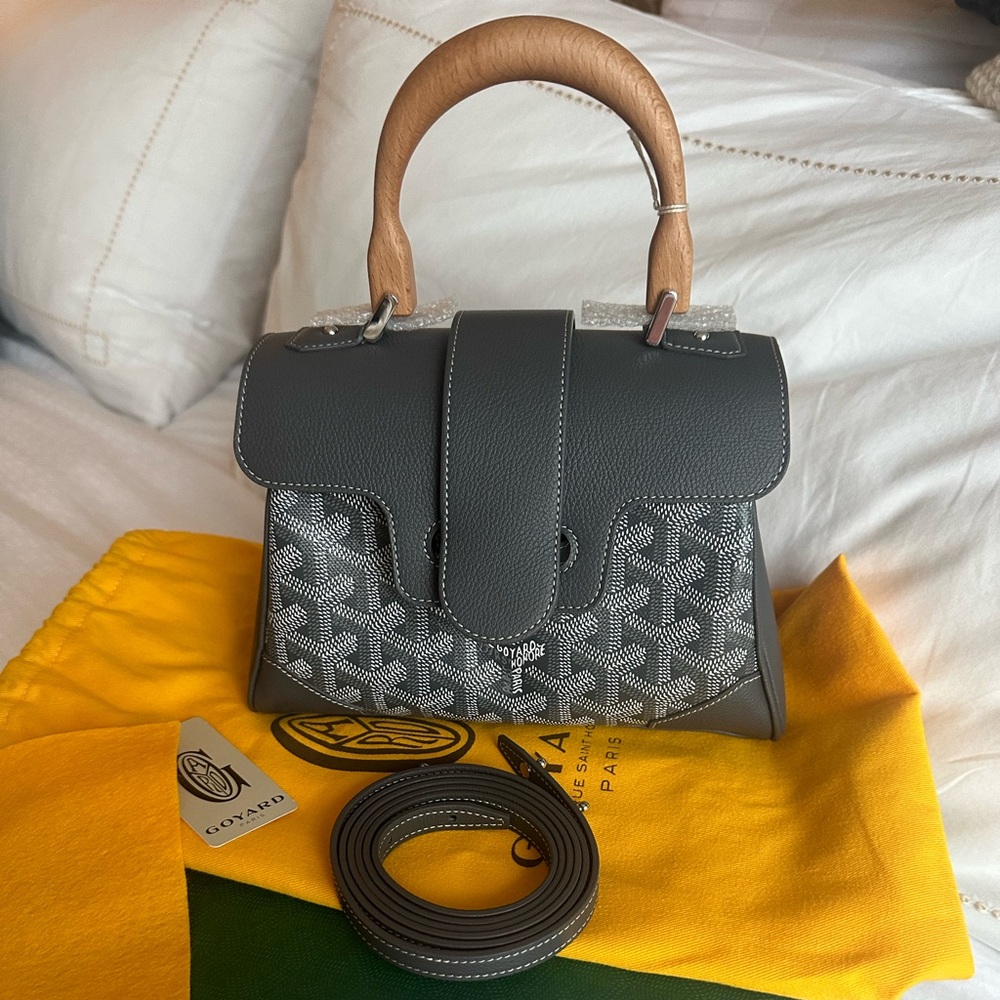 Goyard Mini Saigon gray bag
